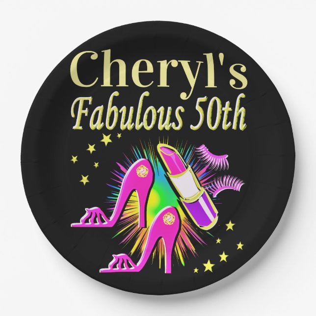 PRATO DE PAPEL É A SUA FABULOSA 50ª DESIGN PERSONALIZADA (Frente)