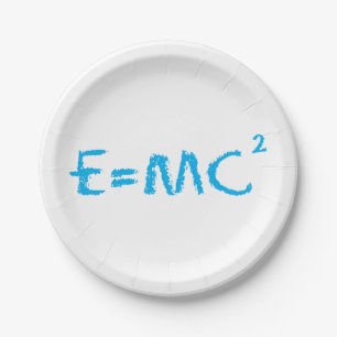 Prato De Papel E=MC2 Smart Kid
