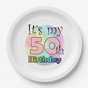 Prato De Papel É o meu 50º Aniversário (piscar os olhos) Camis
