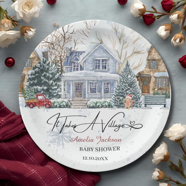 Prato De Papel É preciso um convite para o Chá de fraldas da Vila (Criador carregado)