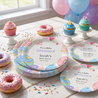 Prato De Papel É um Chá de Bebê Casual Baby Sprinkle