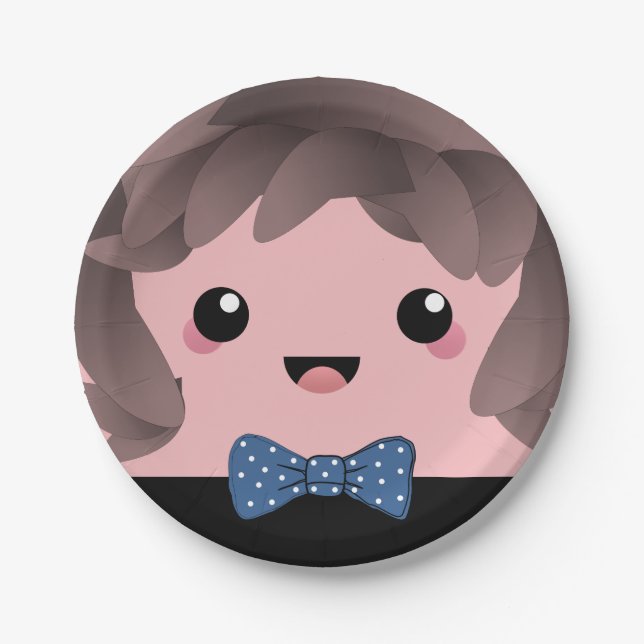 Prato De Papel É Um Rapaz | Revelação de Gênero para Meninos (Frente)