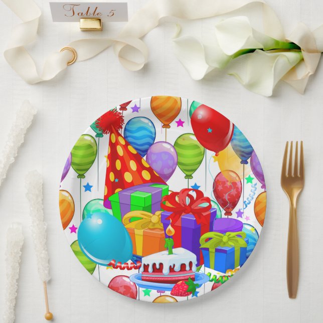 Prato De Papel É uma Celebração de Aniversário   (Casamento)