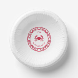 PRATO DE PAPEL É UMA COISA MARINHA (CRABS)