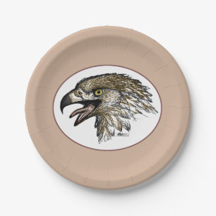 Prato De Papel Eagle Gritando