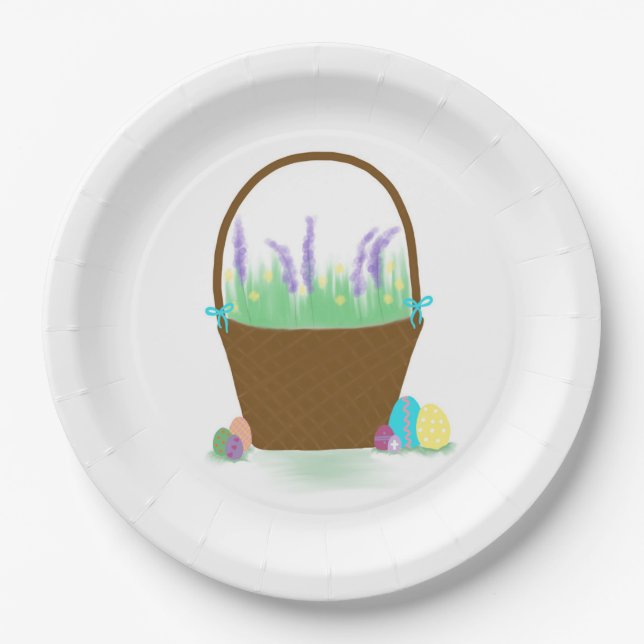 Prato De Papel Easter Basket! (Frente)