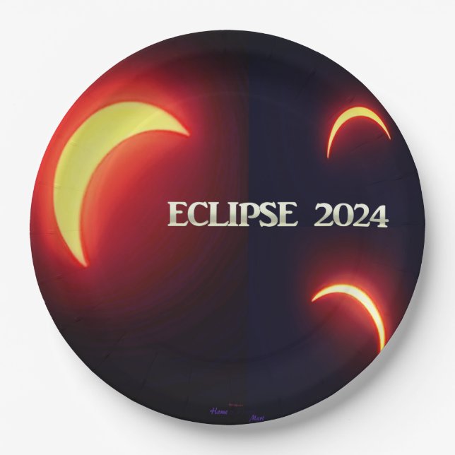 Prato De Papel Eclipse 2024 (Frente)