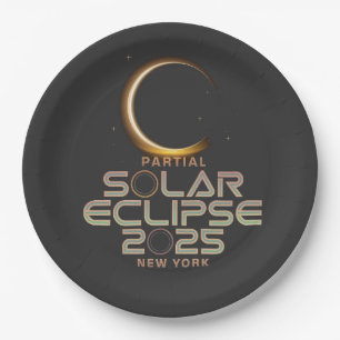 Prato De Papel Eclipse Solar Parcial 2025 Astronomy Event