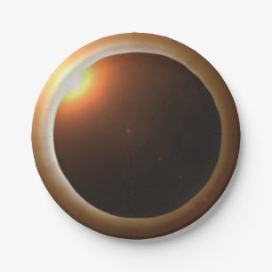 Prato De Papel Eclipse Solar Total