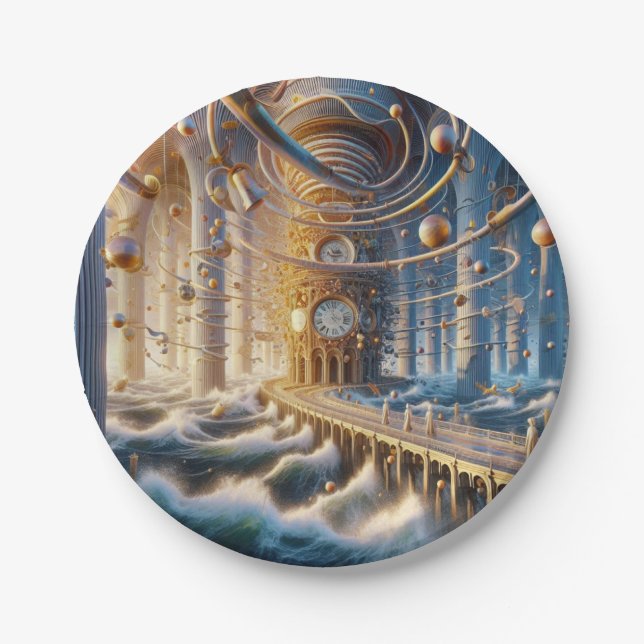 Prato De Papel Ecos de 73: O Labirinto do Oceano Cronos (Frente)