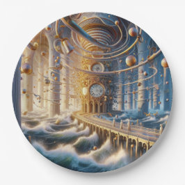 Prato De Papel Ecos de 73: O Labirinto do Oceano Cronos