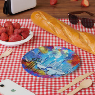 Prato De Papel Edifícios dos arranha-céus NYC de SlipperyJoe trab