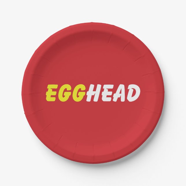 PRATO DE PAPEL EGGHEAD (Frente)