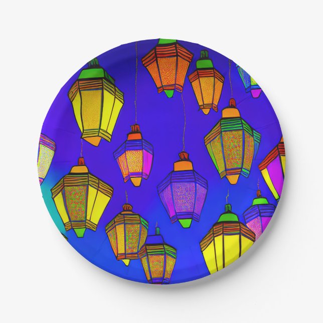 Prato De Papel Eid al-Fitr Paper Plates (Frente)