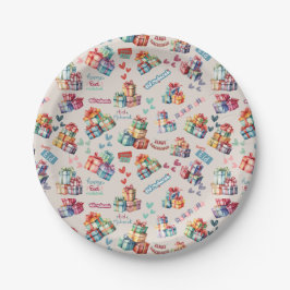 Prato De Papel Eid Mubarak Paper Plates – Colourful Gift Boxes