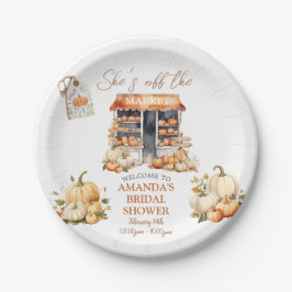 Prato De Papel Ela Está Fora do Mercado de Noivas de Abóbora de O