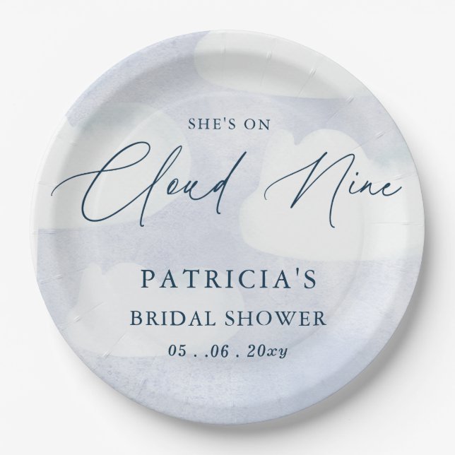 Prato De Papel Ela está no Noiva no Paraíso Chá de Panela (Frente)