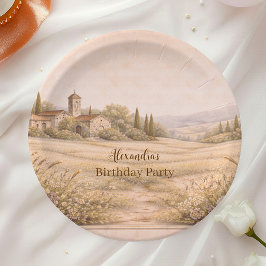 Prato De Papel Elegant Botanical Garden Birthday