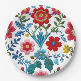 Prato De Papel Elegante Floral