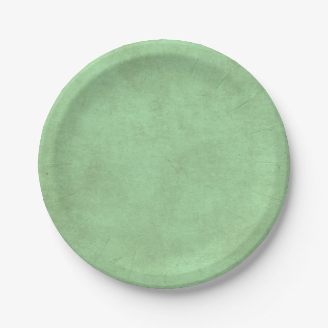 Prato De Papel Elegante Sage Green Paper Plates (Frente)
