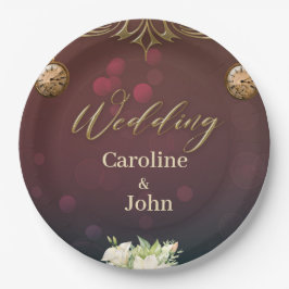 Prato De Papel Elegante steampunk design,