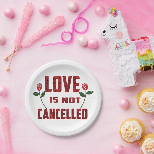 Prato De Papel Elegante Te Ama Por Dia de os namorados