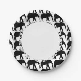Prato De Papel Elephant-Blk-White — Lace_M-L