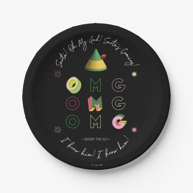 Prato De Papel Elf o Filme | PAPAIS NOEIS OMG (Frente)