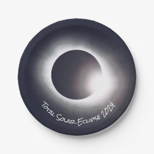 Prato De Papel Elipse solar 2024, 8 de abril