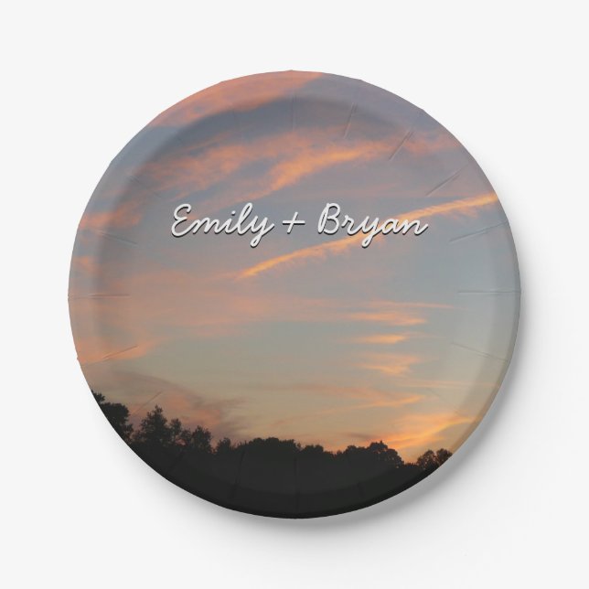 Prato De Papel Elkridge Sunset Maryland Landscape (Frente)