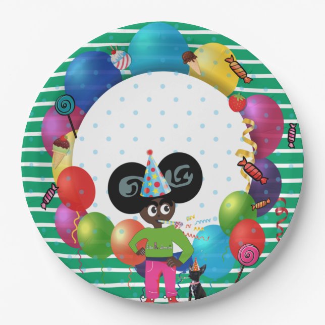 Prato De Papel Ella B. Jenkins Paper Plate Green (Frente)