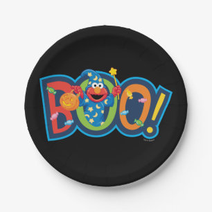 Prato De Papel Elmo   Halloween Boo!
