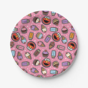 Prato De Papel Elmo Sweet Treat Sticker