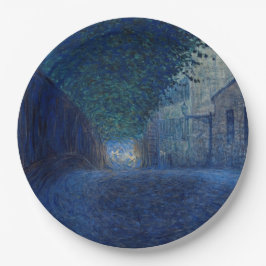 Prato De Papel Em Dusk (Paisagem Noturna) (Cena Noturna)