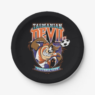 Prato De Papel Emblema do Clube de Futebol Tasmanian Devil