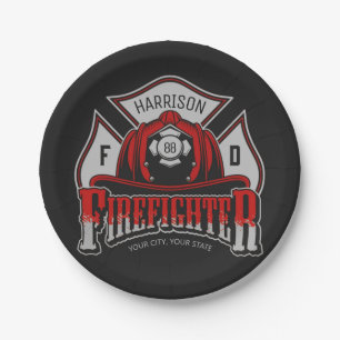 Prato De Papel Emergência do corpo de bombeiros NOME ADD