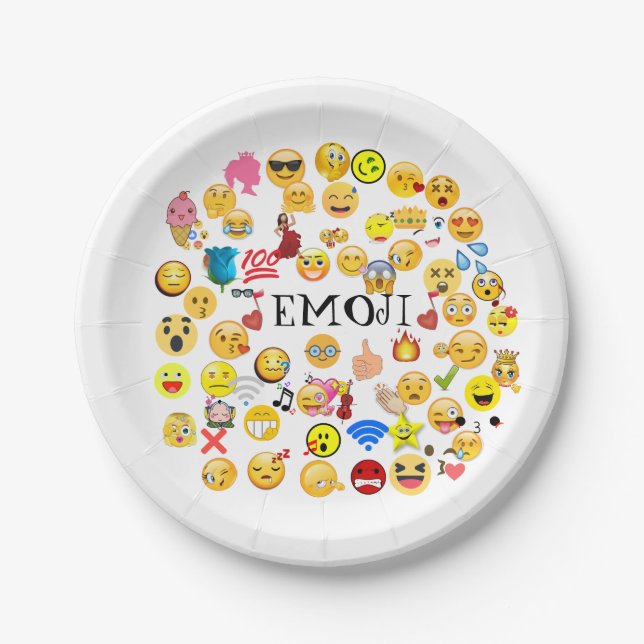 Prato De Papel emoji (Frente)