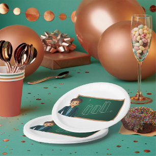 Prato De Papel Empresário Apresentando Chapas De Papel