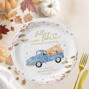 Prato De Papel Enamoramento Pumpkin Fall Baby Shower