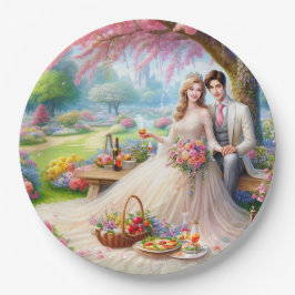 Prato De Papel Encantado Depois Da Placa De Papel