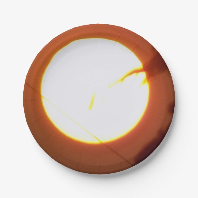 Prato De Papel Encantando a Lua cheia de 7" (Frente)