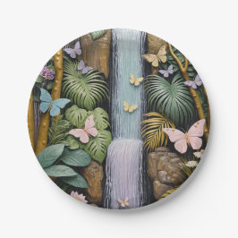 Prato De Papel Enchanted Falls Oasis