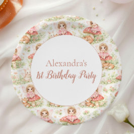 Prato De Papel Enchanted Garden Fairy Birthday
