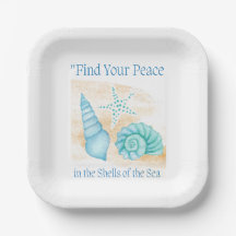 Encontre sua paz nas conchas do mar.