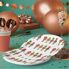 Prato De Papel Enfeite de Natal quebra-nozes