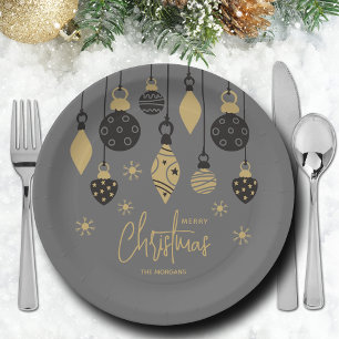 Prato De Papel Enfeites de natal quic nas Cinzas