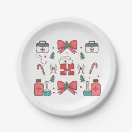 Prato De Papel Enfermeira Coquette Arco Enfermeira Personalizada 