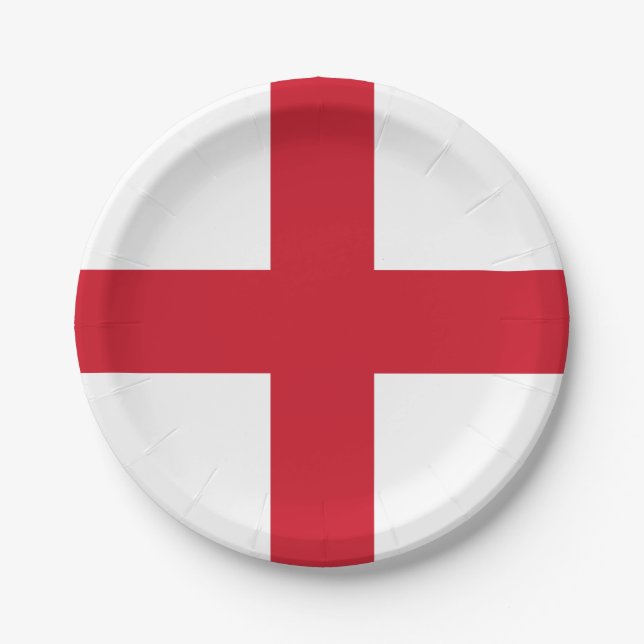 Prato De Papel England Flag (Frente)
