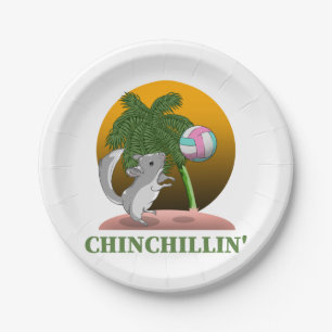 Prato De Papel Engraçado Chinchilla Chinchillin