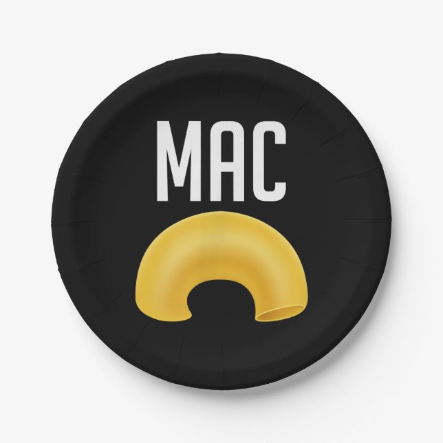 Prato De Papel Engraçado Matar Macaroni E Queijo No Halloween (Frente)